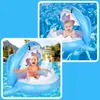 Kinder Schwimmring mit Sonnendach & Sitz Hai – Aufblasbares Produktbild-Vorschau 4
