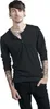 Urban Classics Langarmshirt Herren Basic Henley schwarz M Produktbild-Vorschau 9