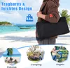 Tenda da spiaggia COSTWAY 300x300cm, tenda solare UPF 50+ Anteprima dell’immagine prodotto 9