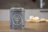 Vorrats-Dose-Knoblauch-Anthrazit Anteprima dell’immagine prodotto