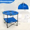 GOPLUS Campingtisch klappbar, Ø72cm Picknicktisch Produktbild-Vorschau 5