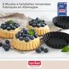 Zenker Black Metallic Tortelettförmchen, 6er Set, Tortelett Anteprima dell’immagine prodotto 3