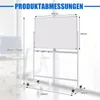 COSTWAY Doppelseitiges mobiles Whiteboard, 120 x 80 cm, Produktbild-Vorschau 3