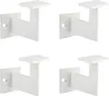 Four white handrail brackets are arranged in a grid on a white background. Podgląd zdjęcia produktu