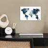 MuchoWow® Poster Weltkarte - Blau - Abstrakt 30x20 cm - Produktbild-Vorschau 3