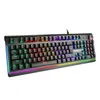 A black mechanical gaming keyboard with RGB lighting. Produktbild-Vorschau