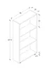 VCM Holzregal stehend | platzsparender Bücherregal | Maße Produktbild-Vorschau 4