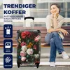 MuchoWow® Koffer Handgepäck Trolley Rollkoffer Kleine Produktbild-Vorschau 2