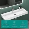 Mai&Mai Mineralguss-Waschbecken, weiß, eckig, 1 Produktbild-Vorschau 2