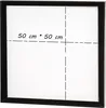 2 SCHATTENFUGENRAHMEN für KEILRAHMEN 50x50cm schwarz | Produktbild-Vorschau 5
