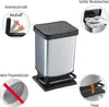 ROTHO Treteimer schwarz/metallicsilber, Inhalt: 20 Liter Produktbild-Vorschau 4