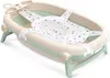 A baby bathtub with a mesh sling inside, set against a white background. Náhled obrázku produktu