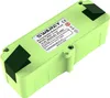 A green rechargeable battery pack with a label on top. Voir les images du produit
