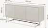 Lowboard 'Boxholm' mit 3 Türen Push-to-Open 120 x 30 x 55 Produktbild-Vorschau 5