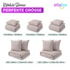 EllaTex Premium Mikrofaser Bettwäsche 155x220 + 80x80 cm – Produktbild-Vorschau 7