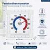 Fensterthermometer Thermometer Fenster Außenthermometer Produktbild-Vorschau 3