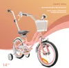 Detský bicykel 14 palcov 3-5 roky Heart Bike marhuľa Sun Náhľad obrázku produktu 2