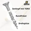 DMX - Holzschrauben Torx - Spanplattenschrauben - Schrauben Produktbild-Vorschau 6