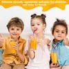 16er Set Bunte Silikon Strohhalme mit Reinigungsbürste Produktbild-Vorschau 6