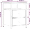 vidaXL Noční stolky 2 ks dub Sonoma 44x45x60 cm výrobek z Náhled obrázku produktu 8