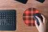 MuchoWow® Mauspad Mousepad Tartan - Kariert - Rot - Muster Produktbild-Vorschau 4