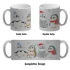 Pinguin Familie in Weihnachtsstimmung Glitzer-Kaffeebecher Produktbild-Vorschau 4