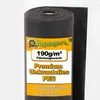 A roll of black weed control fabric with a label. Anteprima dell’immagine prodotto