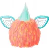 A close-up studio shot of a colorful, fluffy toy with large ears and a tuft of hair on top. Podgląd zdjęcia produktu