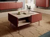 Couchtisch COLOR ROT 97 cm Kaffetisch mit Schubladen Produktbild-Vorschau 1