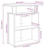 vidaXL Lada recepcyjna biała 100 x 40 x 104 cm materiał Podgląd zdjęcia produktu 8