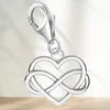 Unendlichkeit Charm Anhänger mit Herz für Ewige Liebe I Echtschmuck Produktbild-Vorschau