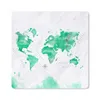 MuchoWow® Mauspad Mousepad Weltkarten - Grün - Farbe 30x30 Produktbild-Vorschau 1