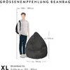 Sitzsack BeanBag Fellimitat RAYA XL Produktbild-Vorschau 3