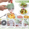 Bezdrátový mini kuchyňský sekáček a kráječ 5v1, elektrický Náhled obrázku produktu 3