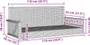 vidaXL Závěsná lavice béžová 119x56x48 cm Poly ratan Náhled obrázku produktu 8