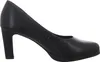 Tamaris Damen Pumps Blockabsatz klassisch Holzoptik Leder Produktbild-Vorschau 4