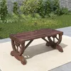 Outsunny Gartenbank Sitzbank Gartenmöbel Rustikale Bank Produktbild-Vorschau 12