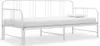vidaXL Ausziehsofa Bettgestell Weiß Metall 90x200 cm Produktbild-Vorschau 11