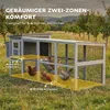 Kurník PawHut pre 3–4 sliepky s výbehom, hniezdiskom a Náhľad obrázku produktu 4