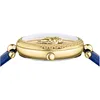 Versace VECO02922 Palazzo gold blau Leder Armband Uhr Damen Produktbild-Vorschau 2