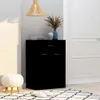 vidaXL Szafka na buty czarna 60x35x84 cm materiał Podgląd zdjęcia produktu 2