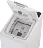 An open top-loading washing machine with its lid lifted. Produktbild-Vorschau