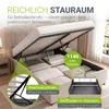 Juskys Polsterbett Savona 140x200 cm - Bett mit Stauraum, Produktbild-Vorschau 2