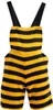 Bienen Kostüm Fleece Latzhose Hummel mit Stachel für Damen Gr. M-XL Fasching Karneval Mottoparty Rettet die Bienen Produktbild-Vorschau