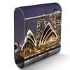 Edelstahl Briefkasten mit Zeitungsfach Sydney großer Design Produktbild-Vorschau 3