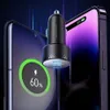 Joyroom Nabjeka do auta 2x Usb C 70W s LED displejem ern Náhled obrázku produktu 23