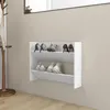 vidaXL Ścienna szafka na buty biała 80x18x60 cm materiał Podgląd zdjęcia produktu 10