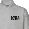 Huuraa Herren Polo Shirt Läuft bei dir Jugendwort XL Sport Produktbild-Vorschau 2