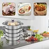 Dampftopf 5 Ebenen - Dampfgarer / Doppelkessel - 32 cm Produktbild-Vorschau 10