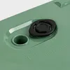 A close-up view of a green planter box with instructions for drilling a hole for water removal. Produktbild-Vorschau